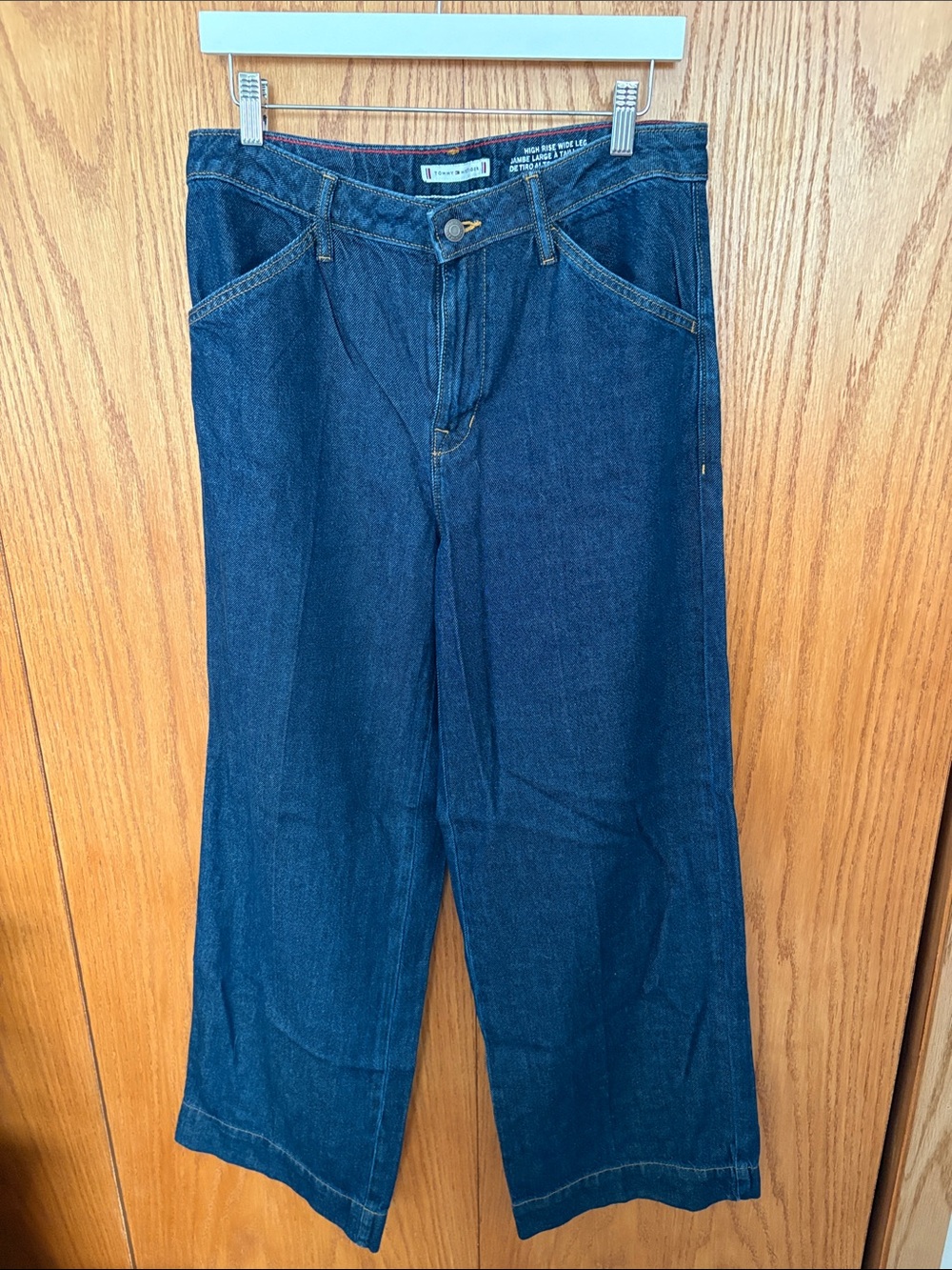 Tommy Hilfiger Dark Blue Wide Leg Denim Jeans